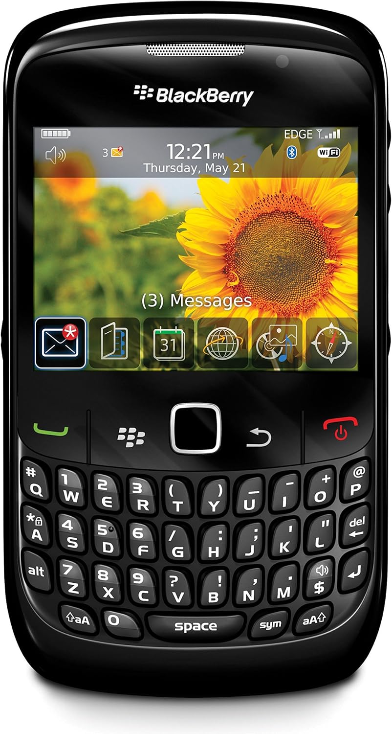 BlackBerry 8520 Unlocked Phone with 2 MP Camera, Bluetooth, Wi-Fi--International Version with No Warranty (Black)